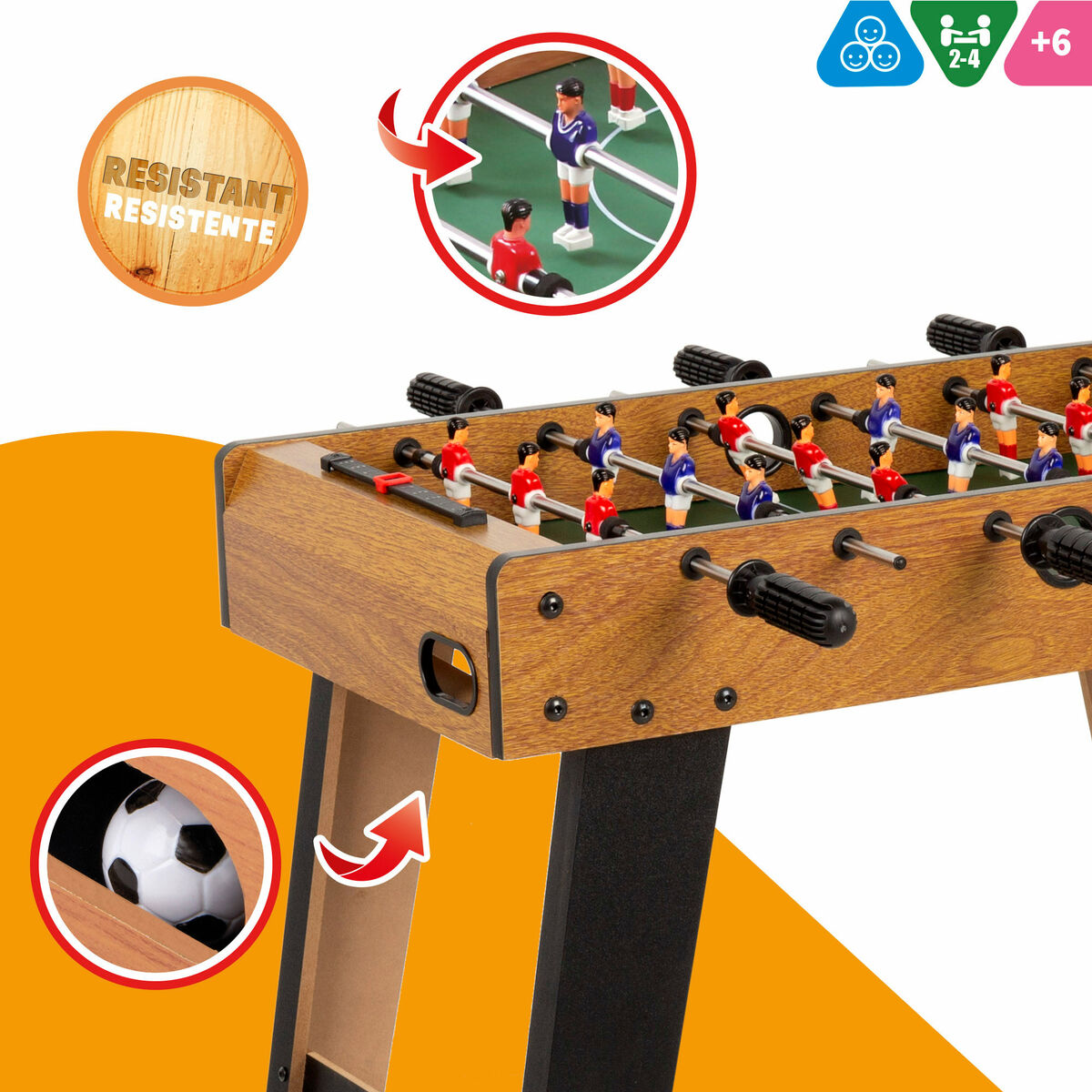Baby Foot CB Games 70 x 65 x 37 cm (2 antal) - 3