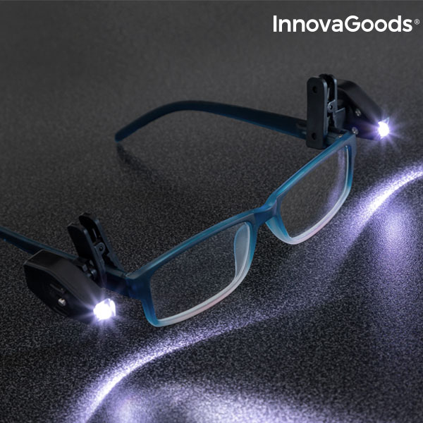 Klämma med LED för glasögon 360º InnovaGoods 2 antal - 9