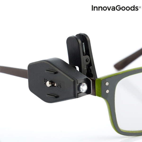 Klämma med LED för glasögon 360º InnovaGoods 2 antal - 2