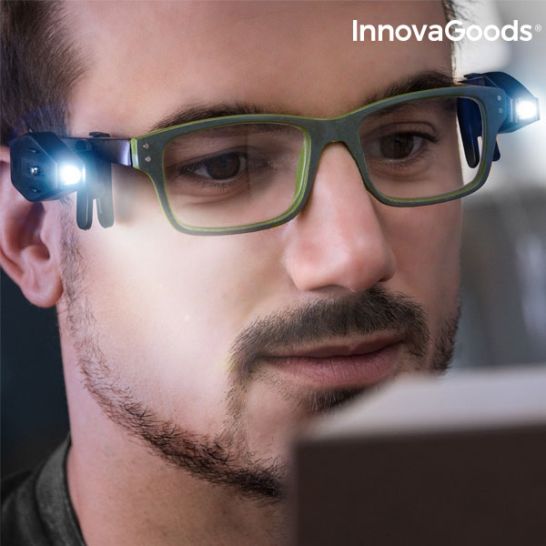 Klämma med LED för glasögon 360º InnovaGoods 2 antal - 7