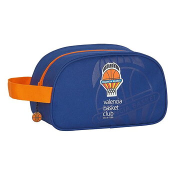Skolnecessär Valencia Basket M248 Blå Orange 26 x 15 x 12 cm