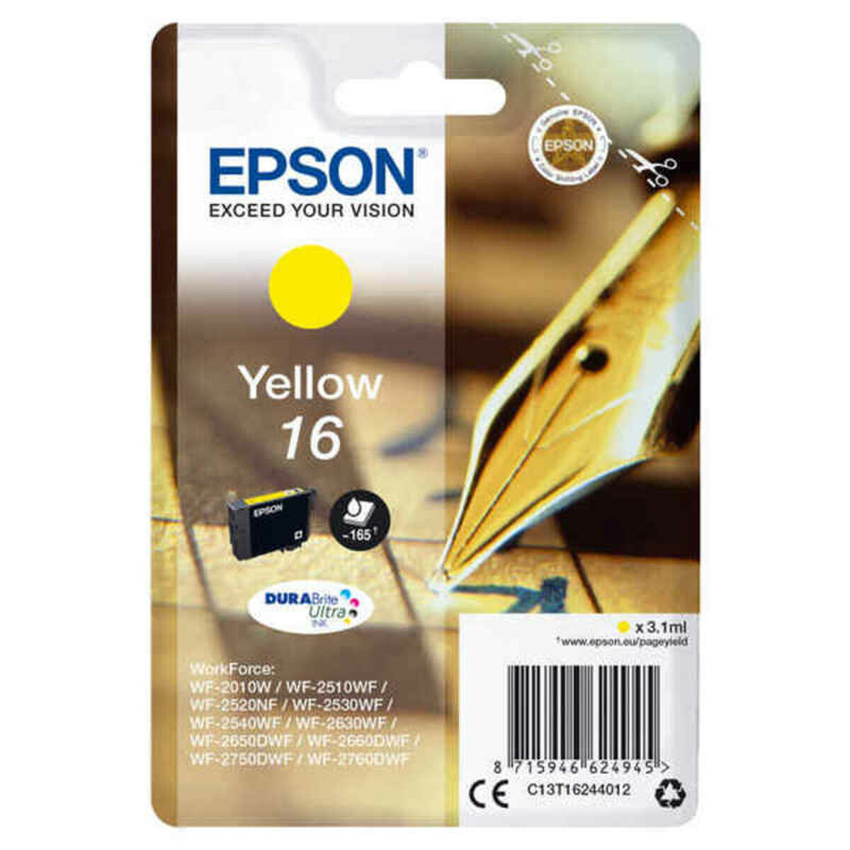 Original Bläckpatron Epson 16 Gul - 2