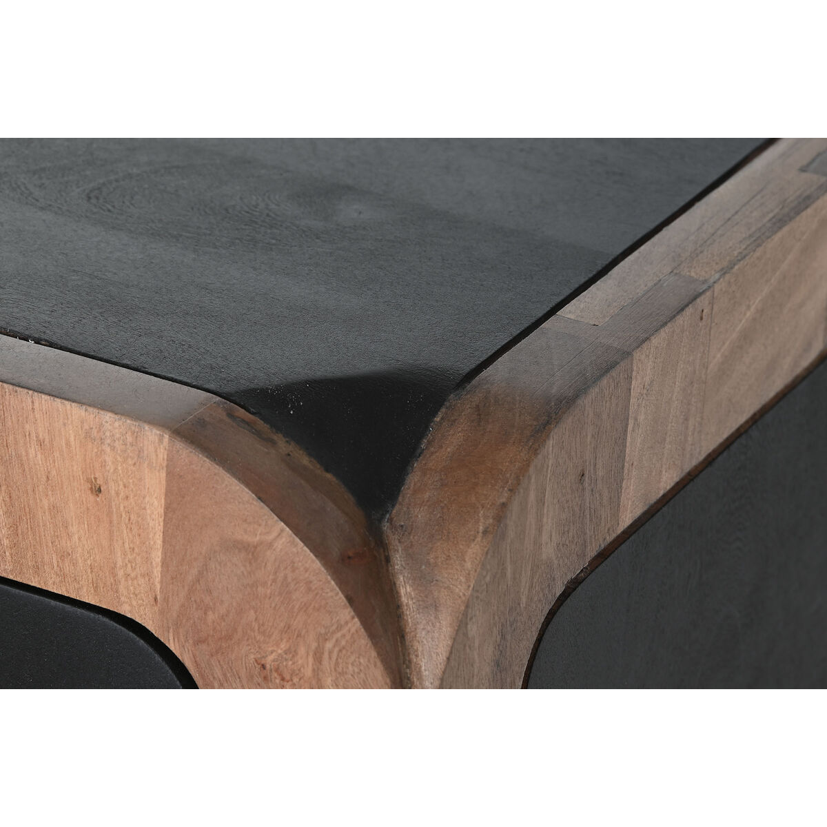 Skänk DKD Home Decor Svart Naturell Trä 177 x 38 x 75 cm - 2