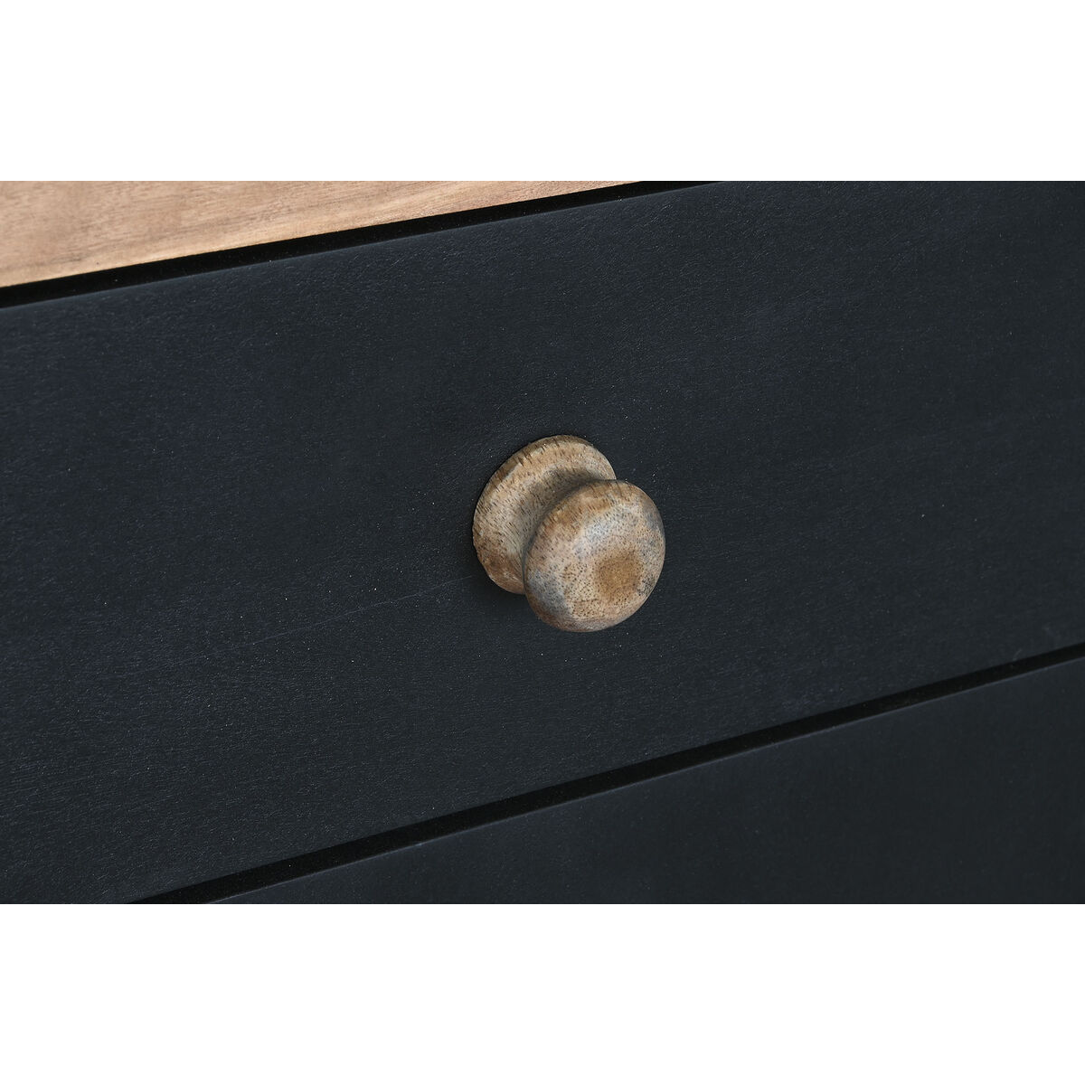 Skänk DKD Home Decor Svart Naturell Trä 177 x 38 x 75 cm - 3