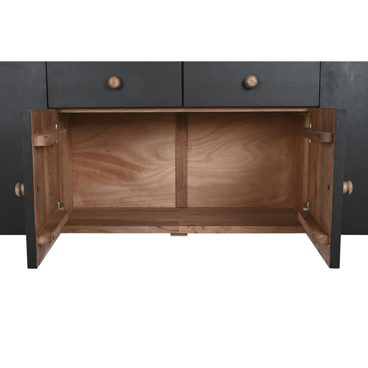 Skänk DKD Home Decor Svart Naturell Trä 177 x 38 x 75 cm - 4
