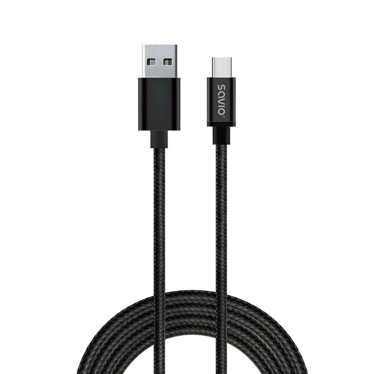 USB A till USB C Kabel Savio CL-129 Svart 2 m - 6