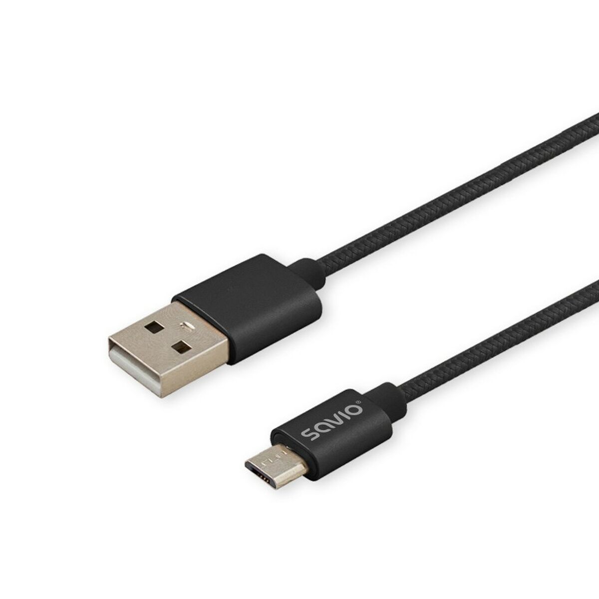 USB A till USB C Kabel Savio CL-129 Svart 2 m - 5