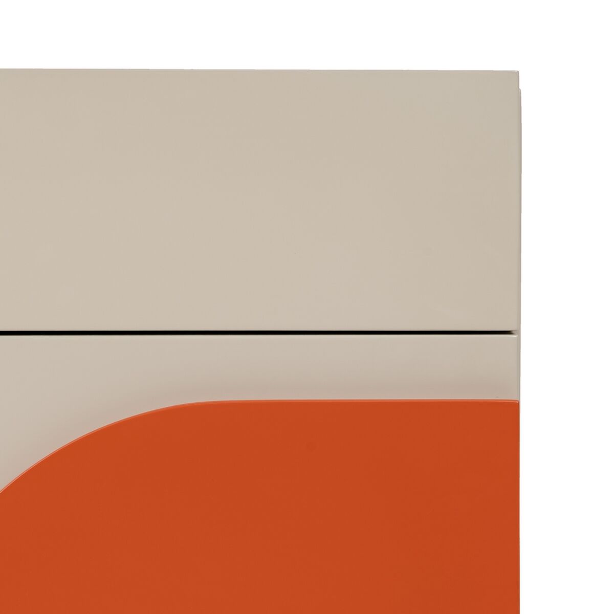 Nattduksbord NECTO Orange Beige-brun (taupe) Järn Trä MDF 40 x 31,2 x 66,2 cm - 6