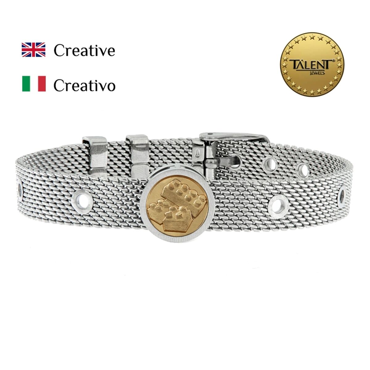 Unisexarmband Creative Talent Jewels TJA-5-06-01-1-235 Silvrig - 2