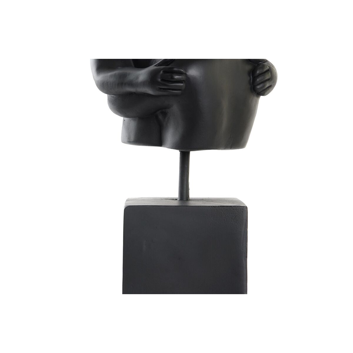 Prydnadsfigur DKD Home Decor Par Svart Gyllene 15,5 x 13,5 x 37,5 cm (2 antal) - 2