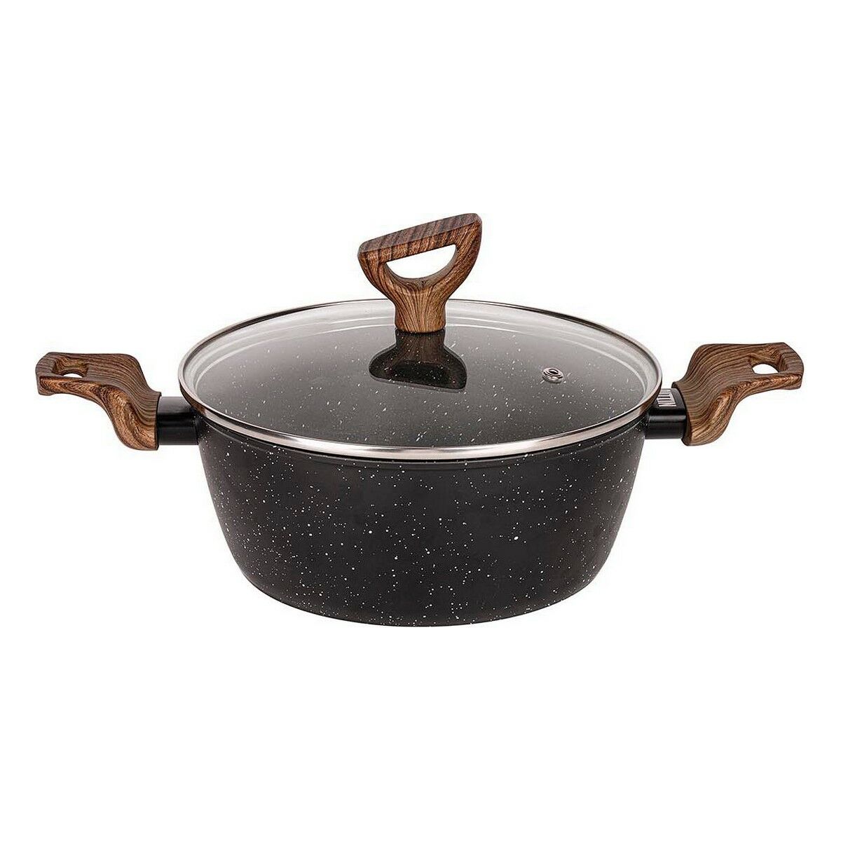 Kastrull med lock Quttin Ecological Svart Smitt aluminium 29 x 44,5 cm (4 antal) - 2