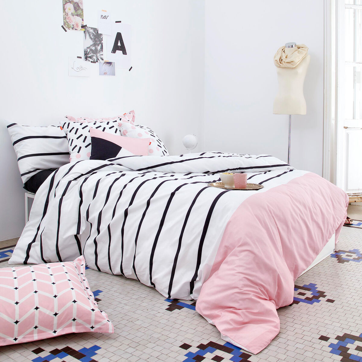 Påslakan HappyFriday Blanc Blush  Multicolour 260 x 220 cm - 2