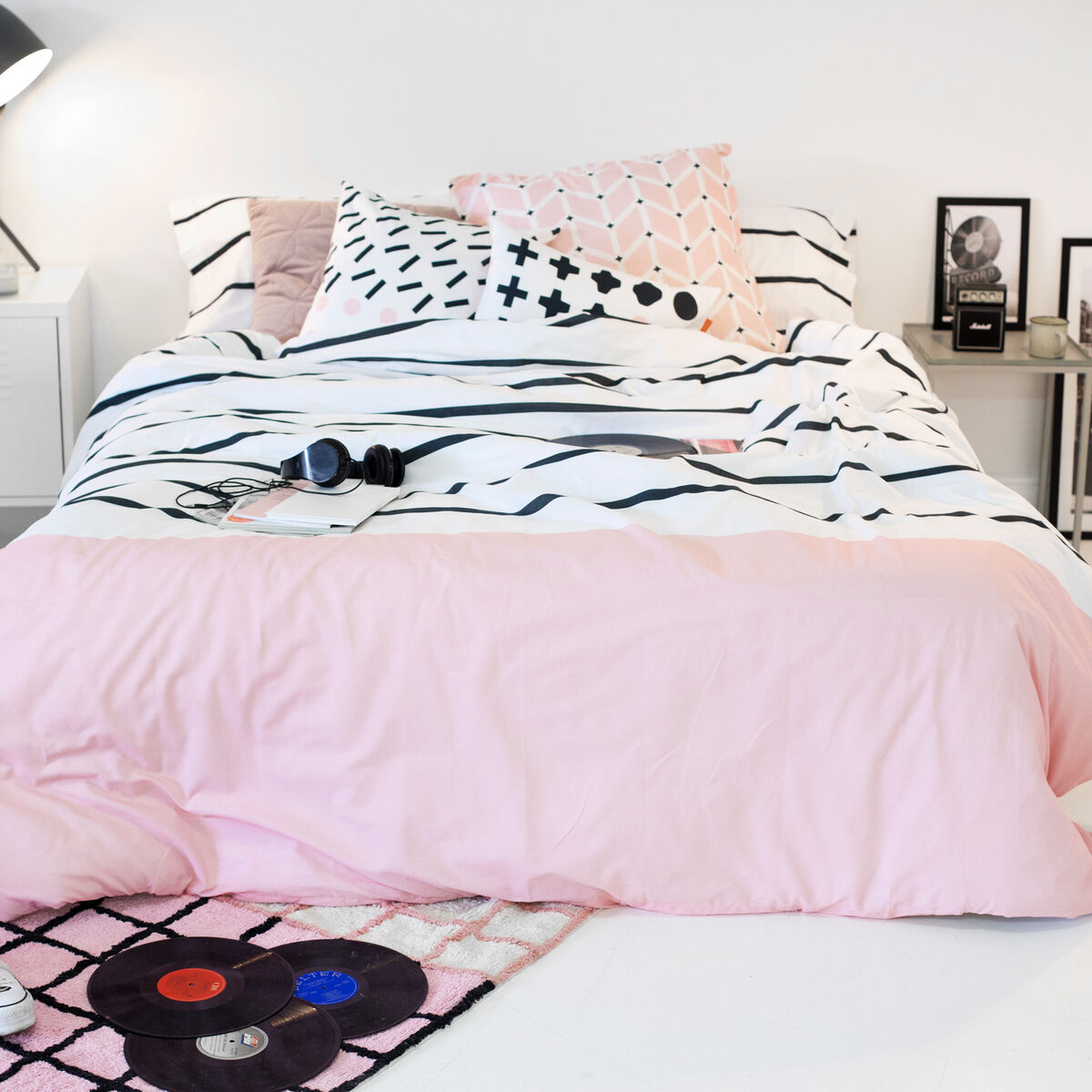 Påslakan HappyFriday Blanc Blush  Multicolour 260 x 220 cm - 5