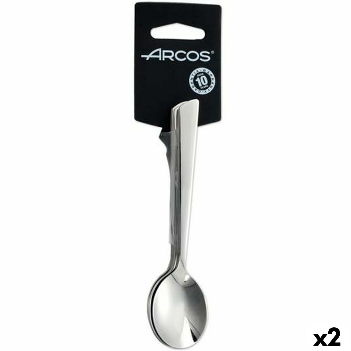 Kaffeskedar Arcos Toscana Silvrig Rostfritt stål (2 antal)
