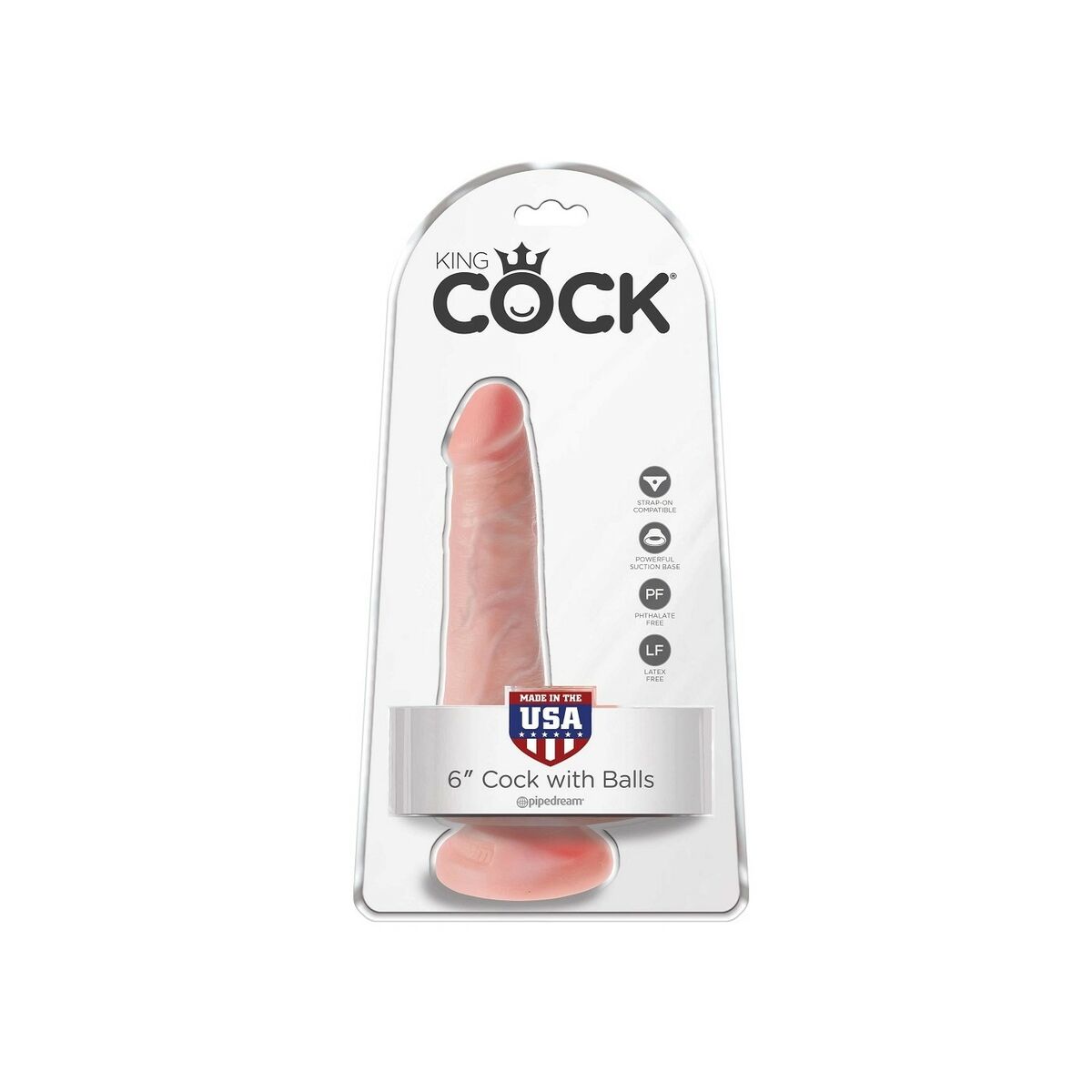 Realistisk dildo Pipedream King Cock PVC