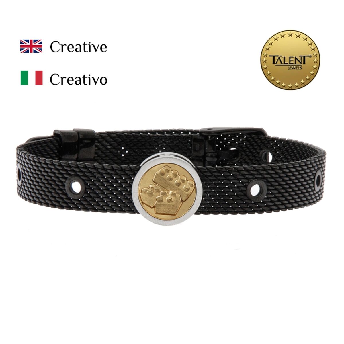 Unisexarmband Creative Talent Jewels TJA-5-06-01-2-235 Svart - 2