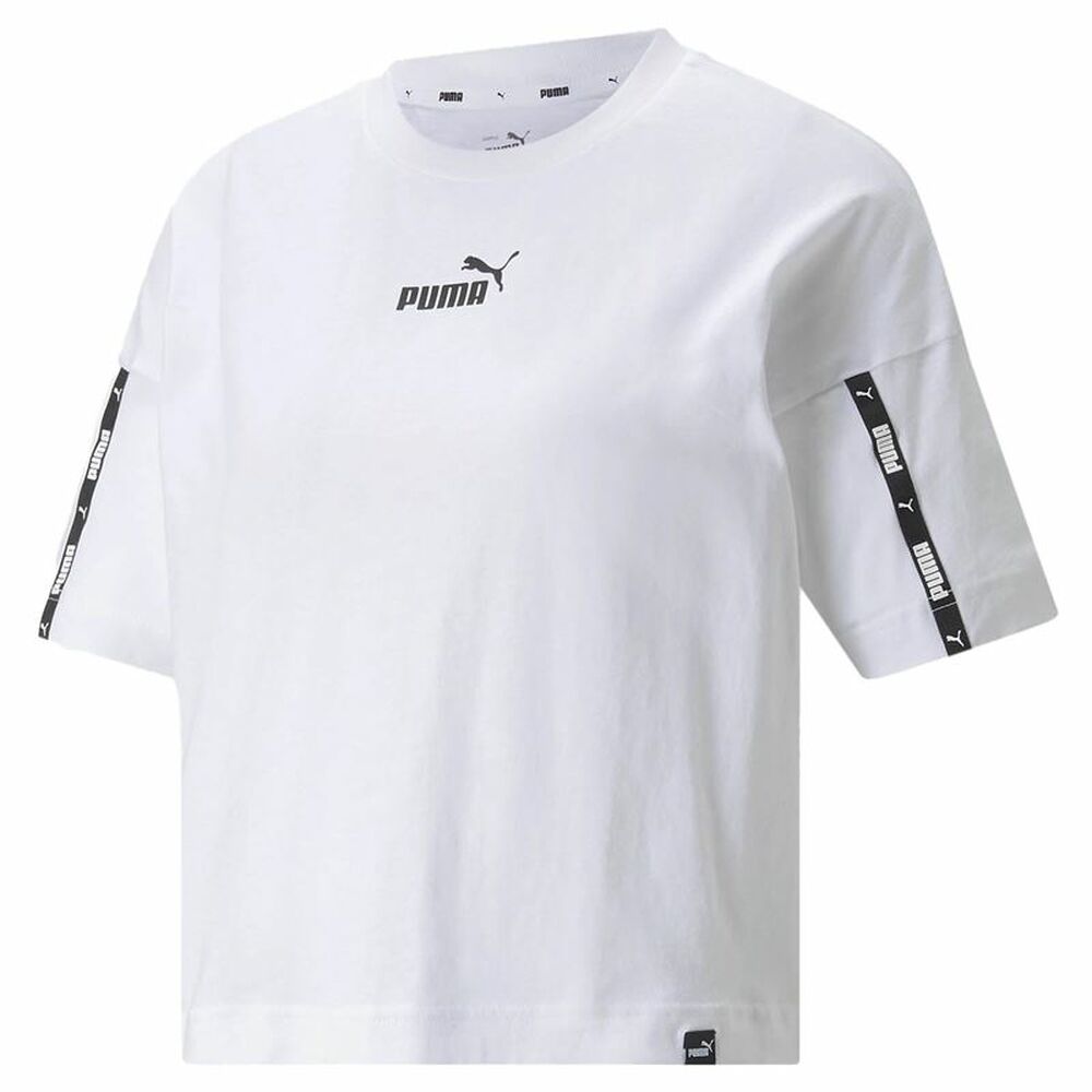 T-shirt med kortärm Dam Puma Power Tape Cropped Vit - 7