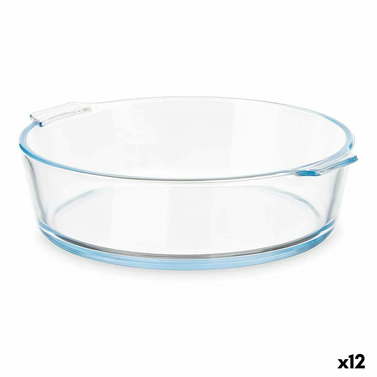 Servingsfat Vivalto Transparent Borosilikatglas 1,6 L 23 x 6 x 20 cm 23 x 6 x 21 cm Med handtag (12 antal) - 3
