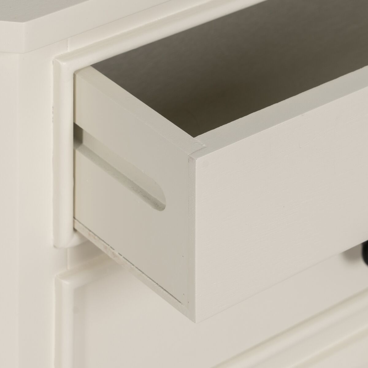 Nattduksbord Vit furuträ Trä MDF 43 X 33 X 60 CM - 7