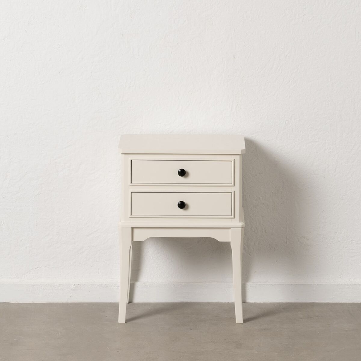 Nattduksbord Vit furuträ Trä MDF 43 X 33 X 60 CM - 3