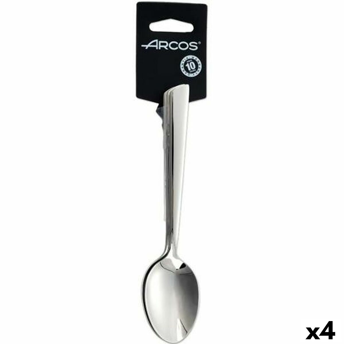 Dessertskedssats Arcos Toscana Silvrig Rostfritt stål (4 antal)