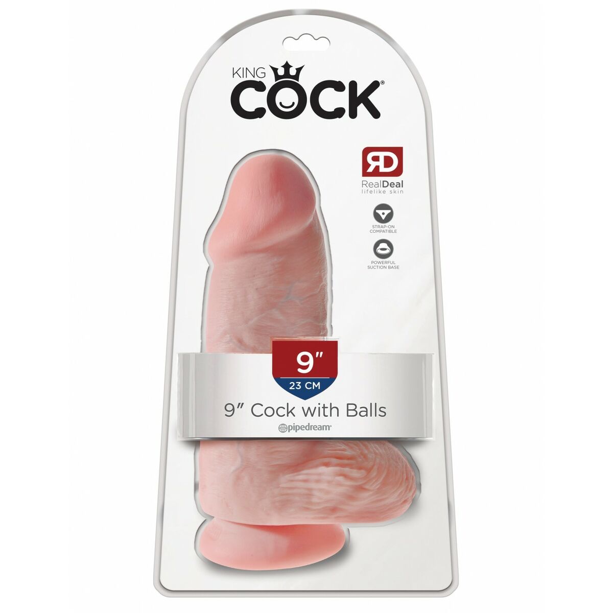 Realistisk dildo Pipedream King Cock PVC Ø 7,6 cm - 2