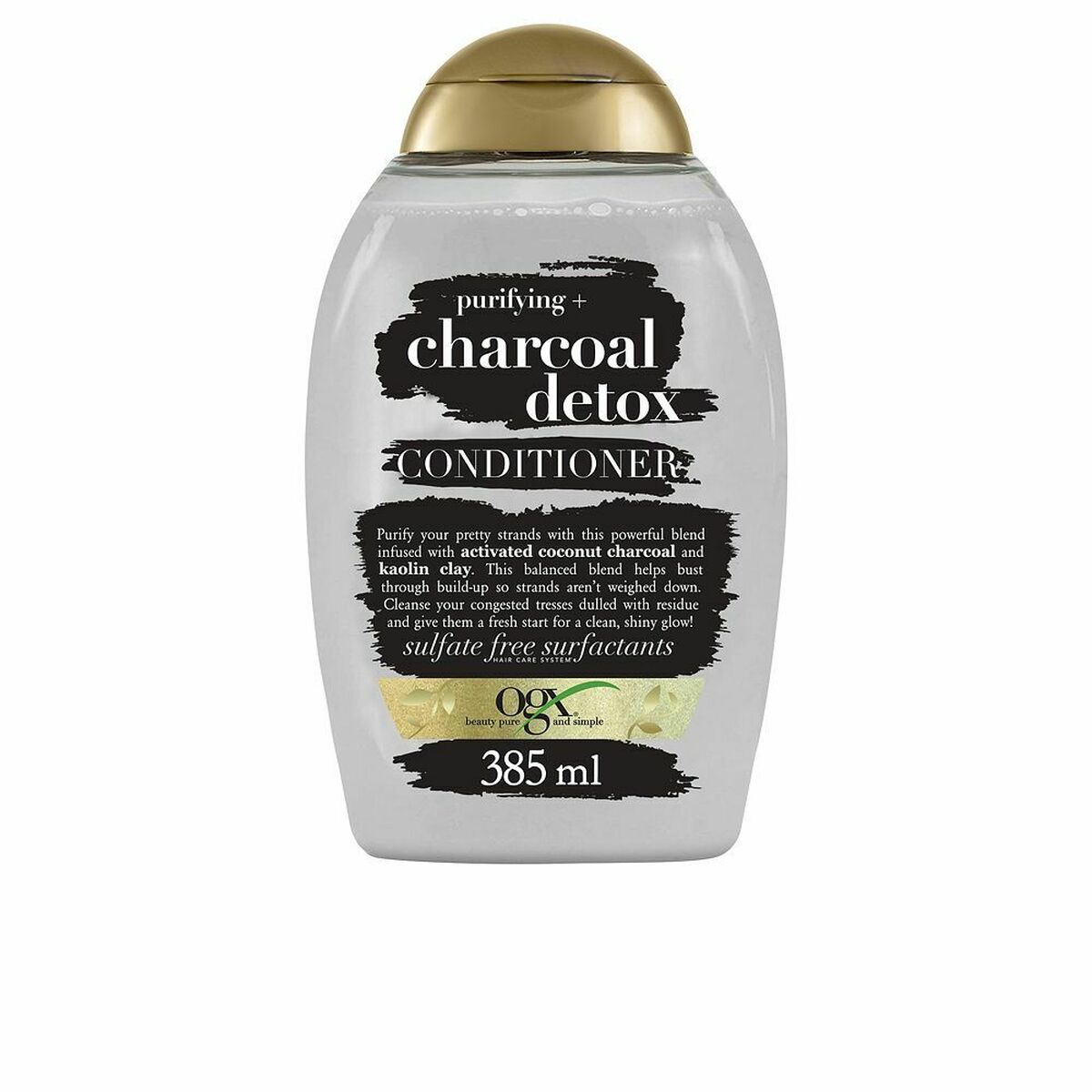 Balsam OGX Charcoal Detox 385 ml Rengöring skrubba Aktivt kol