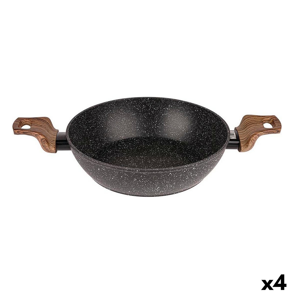 Kastrull Quttin Ecological Svart Smitt aluminium 24,5 x 40,5 cm (4 antal)