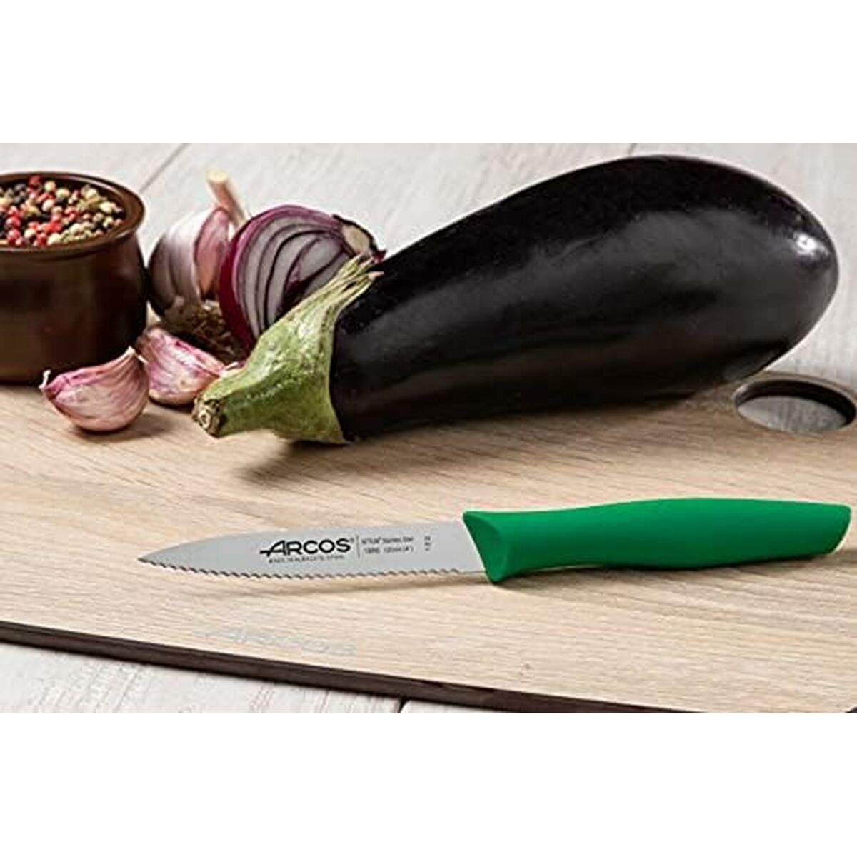 Skalkniv Arcos Nova Grön Rostfritt stål polypropen 10 cm - 5