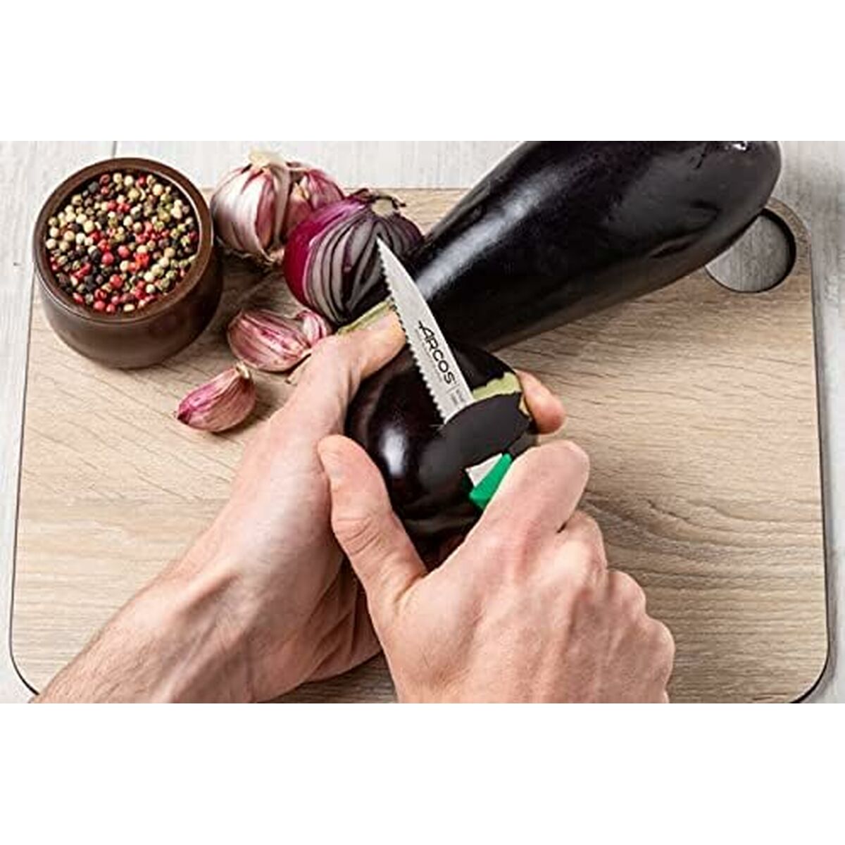 Skalkniv Arcos Nova Grön Rostfritt stål polypropen 10 cm - 6