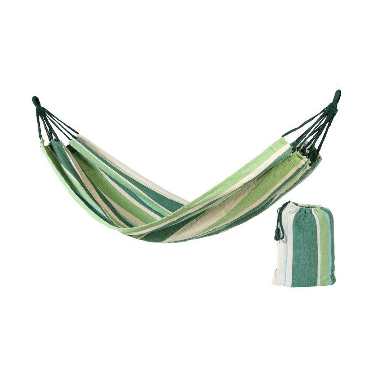 Hängmatta 2 x 1 m Textil Multicolour - 3