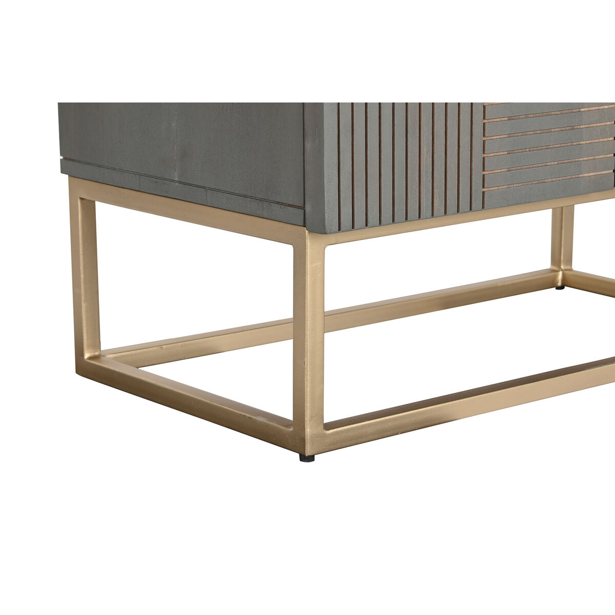 Skåp DKD Home Decor 70 x 38 x 140 cm Gyllene Trä Mörkgrå - 4