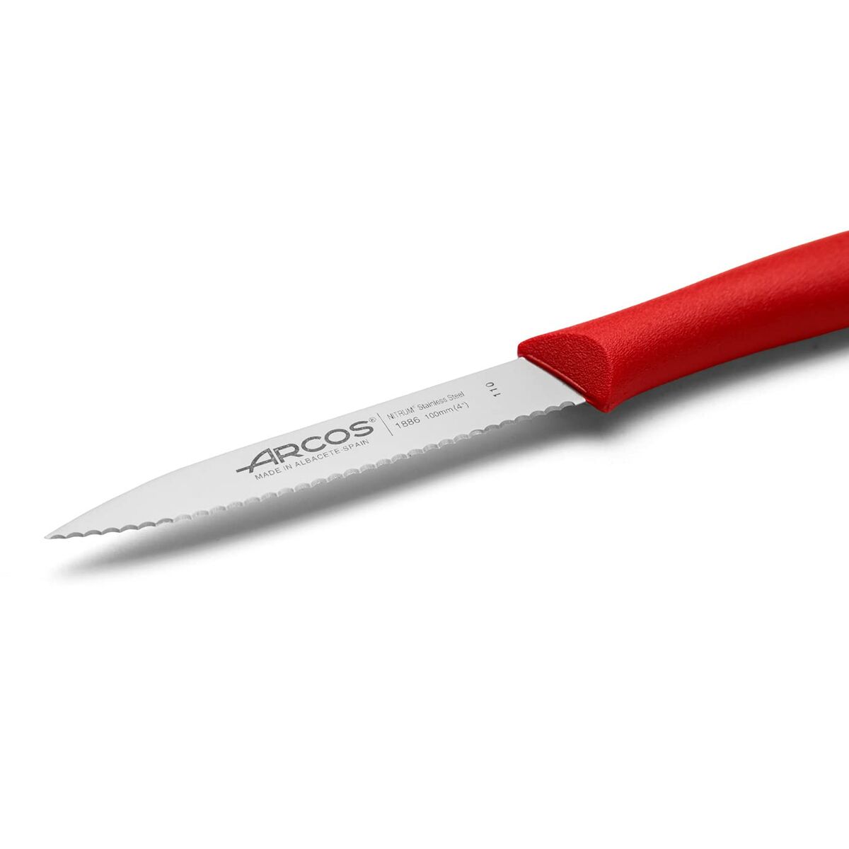 Skalkniv Arcos Nova Röd Rostfritt stål polypropen 10 cm - 3