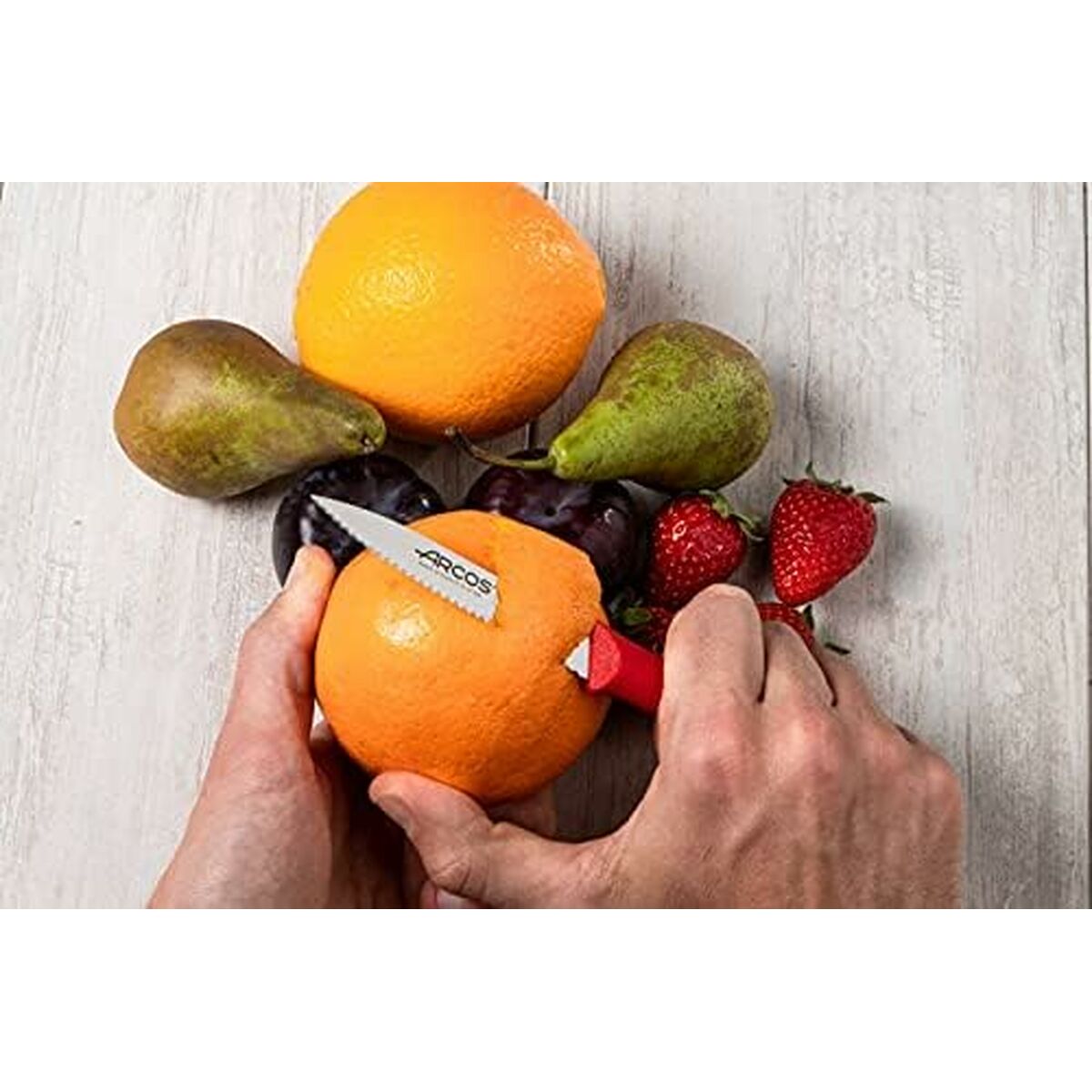 Skalkniv Arcos Nova Röd Rostfritt stål polypropen 10 cm - 6