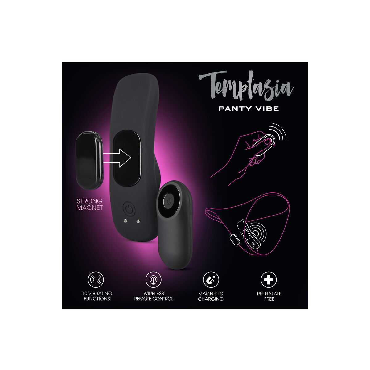 Anal vibrator Blush Temptasia Svart - 5