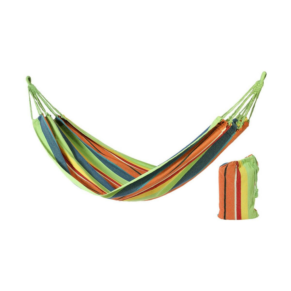 Hängmatta 2 x 1 m Textil Multicolour - 3