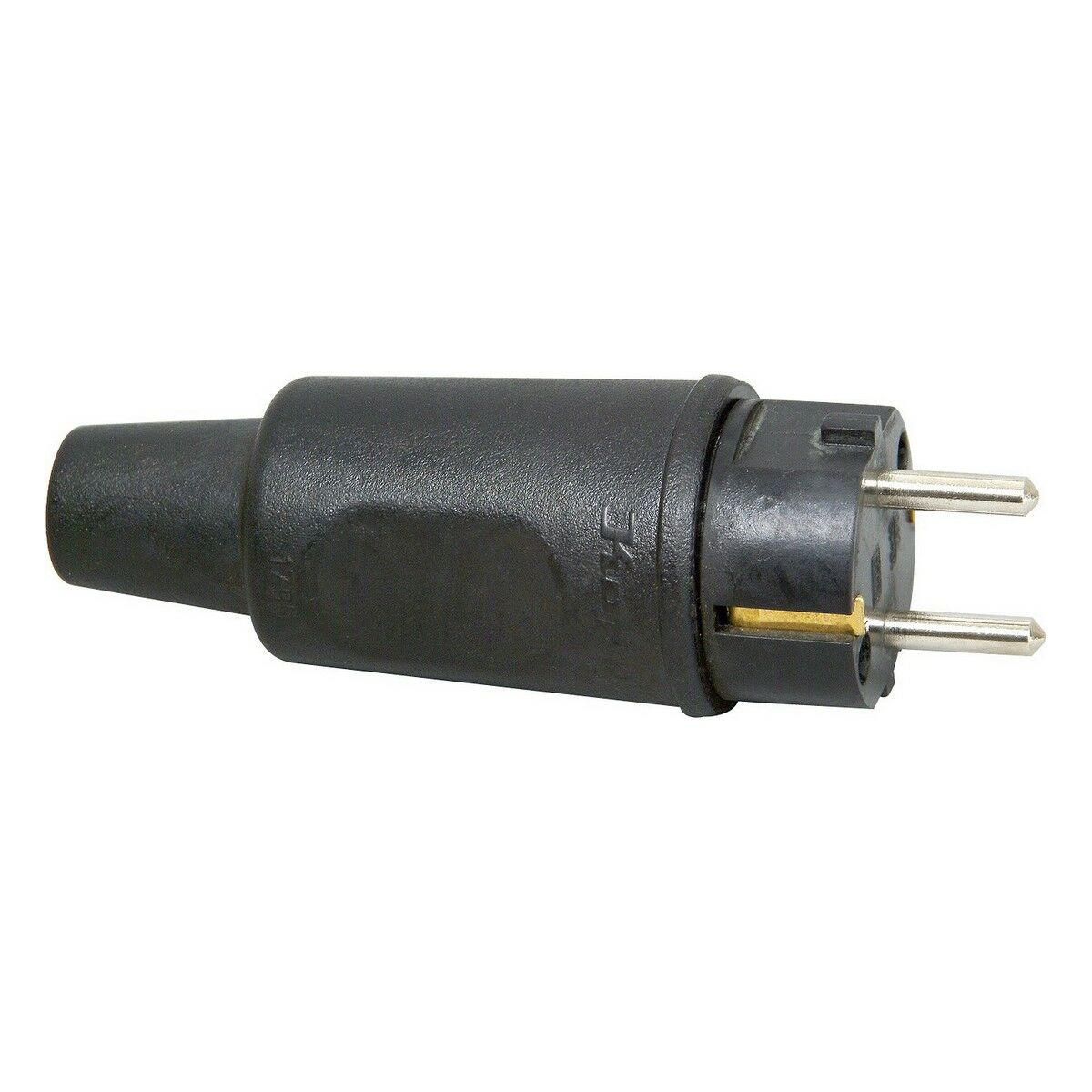 Stiftplugg Kopp kopp Svart 230 V - 3