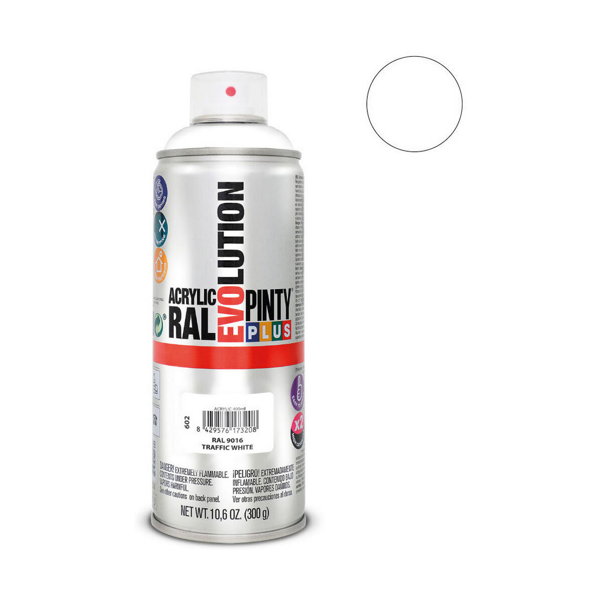 Sprejfärg Pintyplus Tech RAL 9016 400 ml Elektriska apparater Traffic White