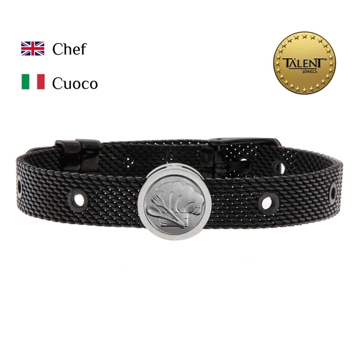 Unisexarmband Chef Talent Jewels TJA-3-05-03-2-235 Svart - 2