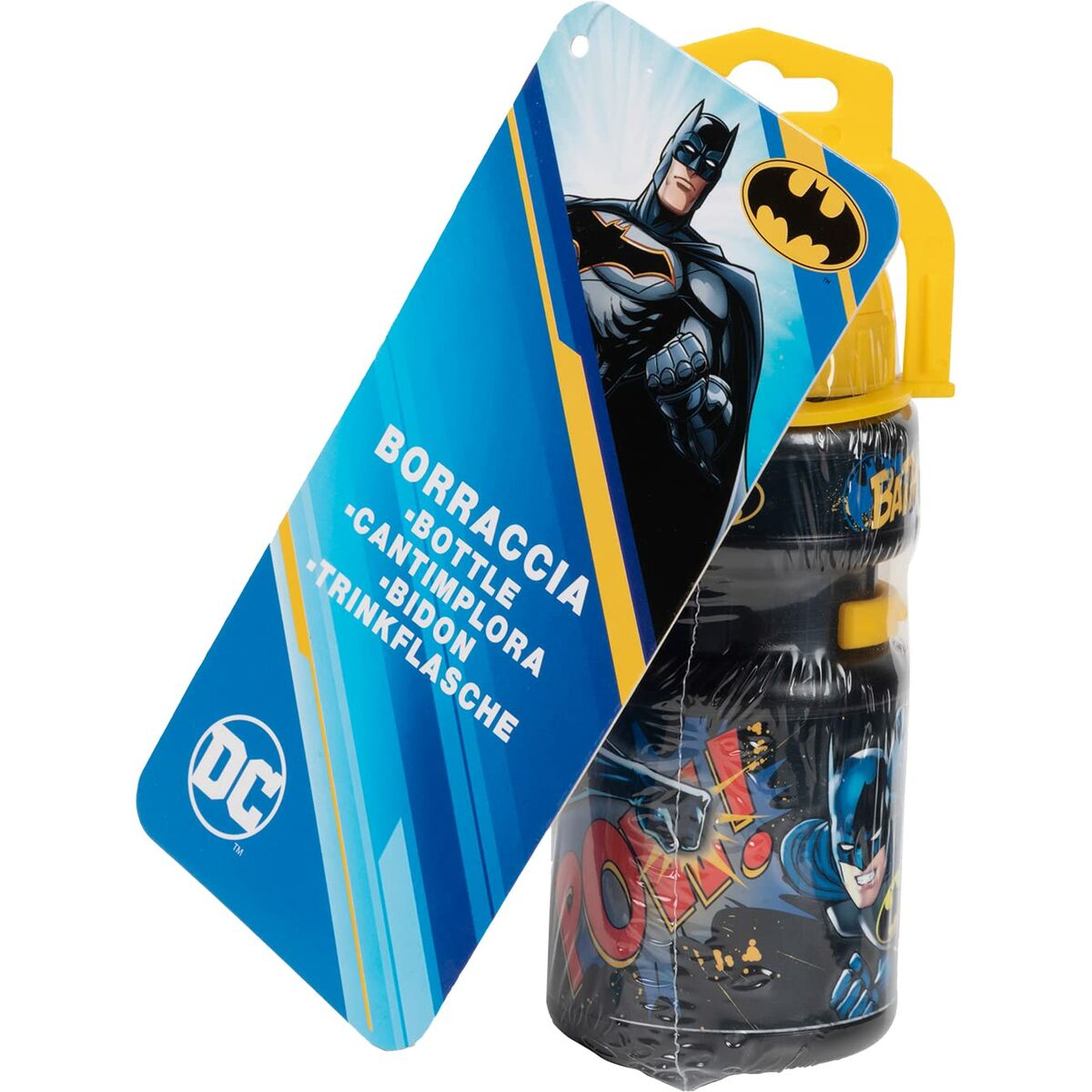 Cykelflaska för barn Batman CZ10969 Gul/Svart 350 ml Gul - 8