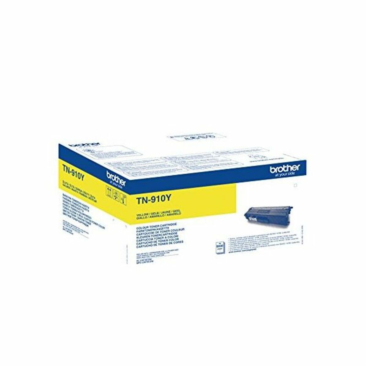 Original Toner Brother TN910Y Gul Svart (1 antal) - 4