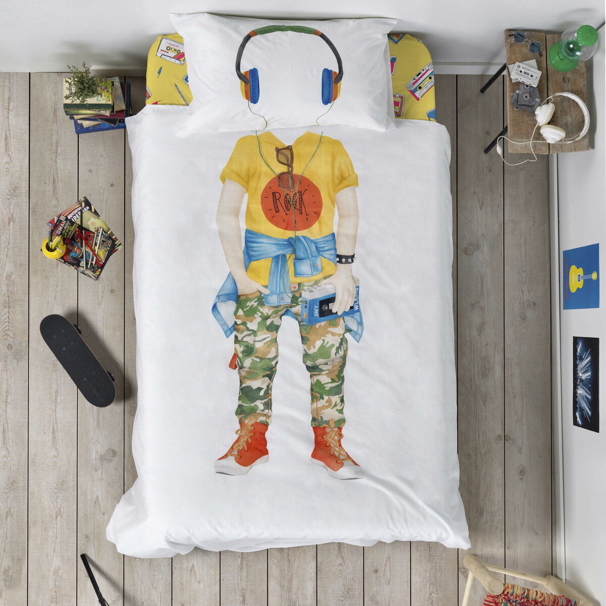 Påslakan HappyFriday BALENO TEEN Multicolour Säng 80 140 x 200 cm - 2