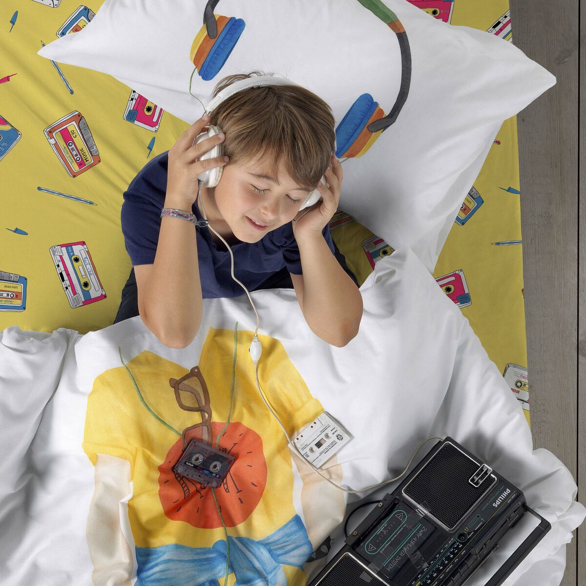 Påslakan HappyFriday BALENO TEEN Multicolour Säng 80 140 x 200 cm - 3