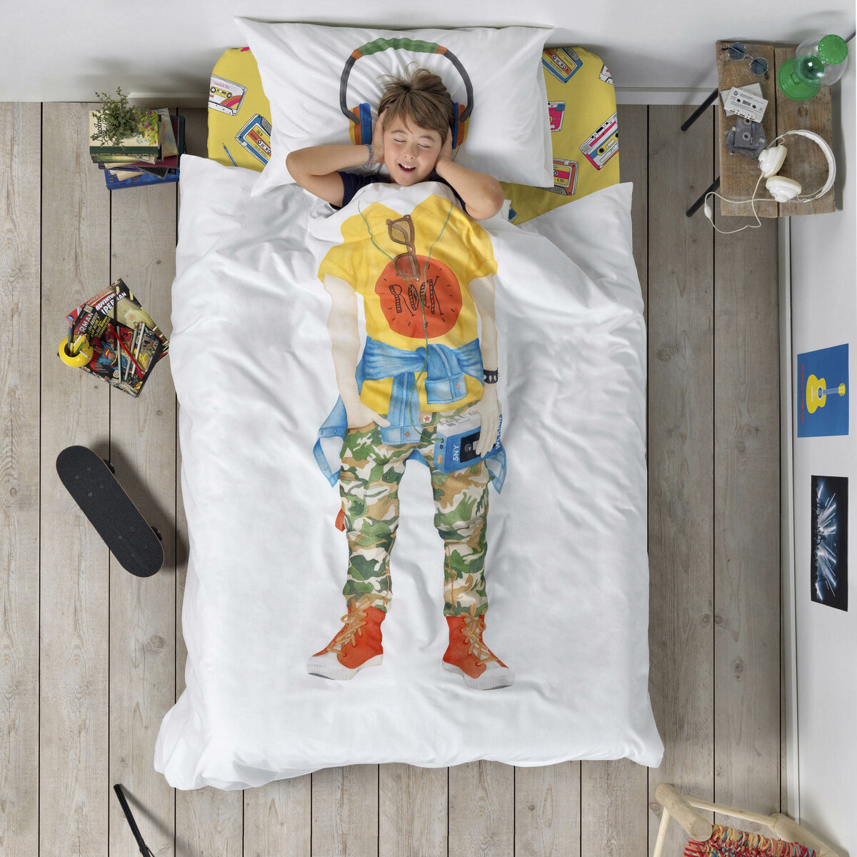 Påslakan HappyFriday BALENO TEEN Multicolour Säng 80 140 x 200 cm