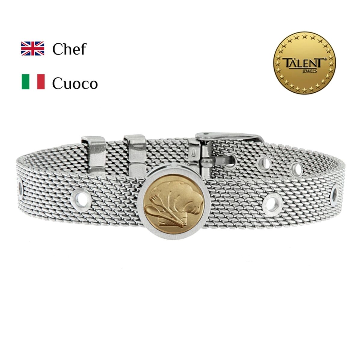 Unisexarmband Chef Talent Jewels TJA-3-05-01-1-235 Silvrig - 2
