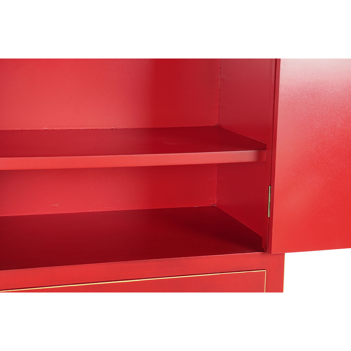 Skåp DKD Home Decor 85,5 x 50,5 x 186,2 cm Gran Röd Trä MDF - 10