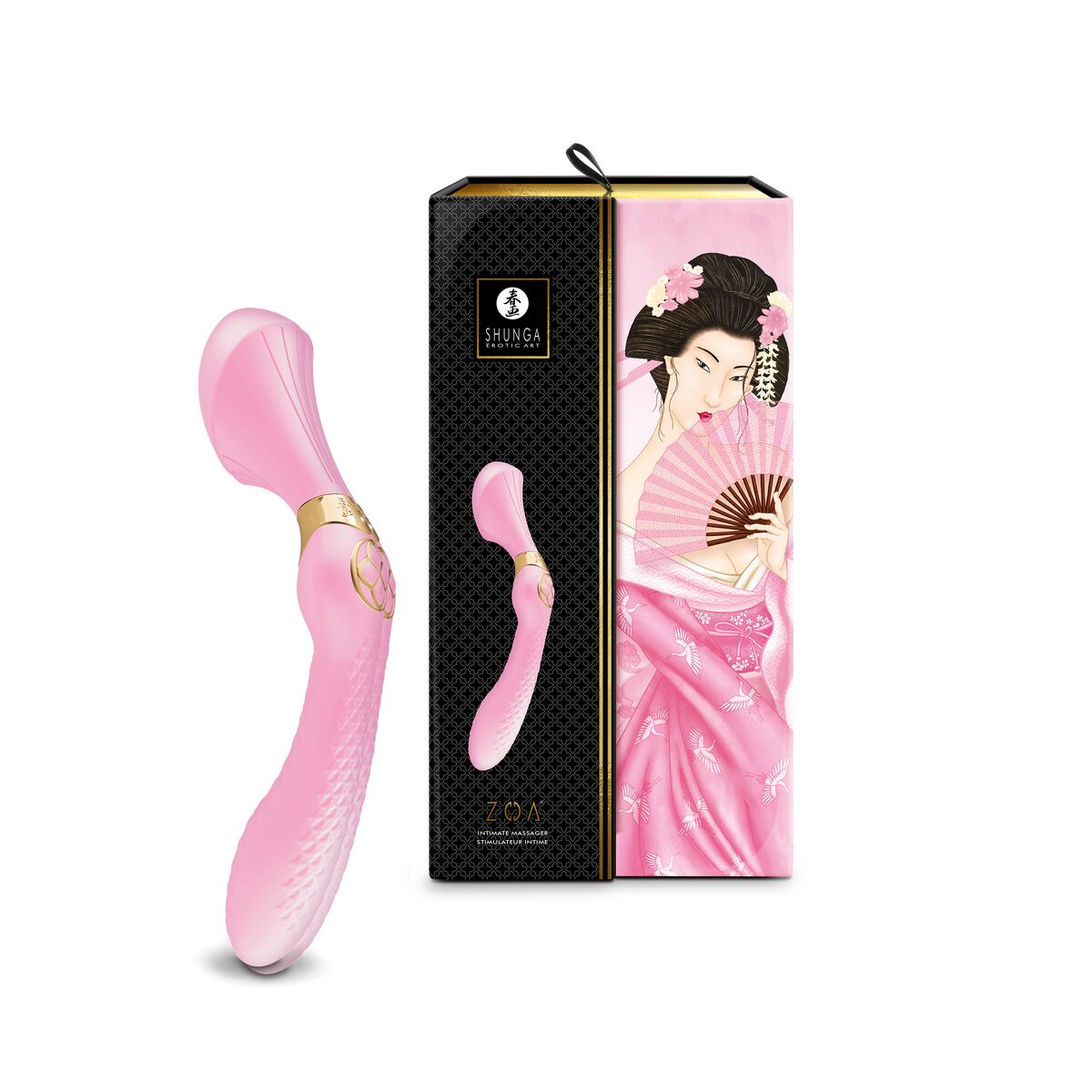 Massagemedel Shunga Zoa Rosa Gyllene Ljusrosa - 5