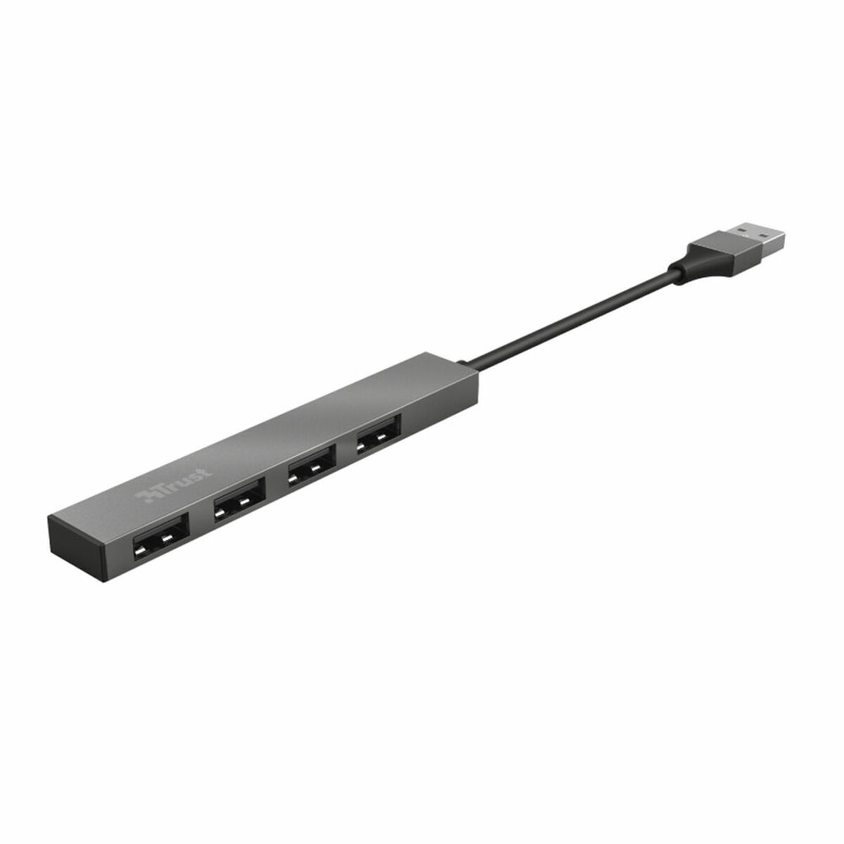 USB-HUB Trust 23786 USB x 4 Grå Silvrig Aluminium 3600 W - 2
