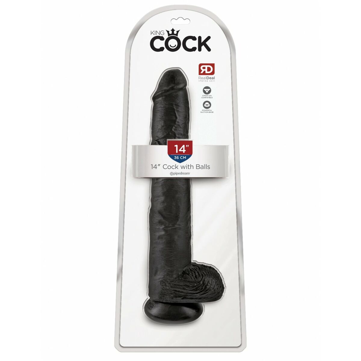 Realistisk dildo Pipedream King Cock PVC - 2