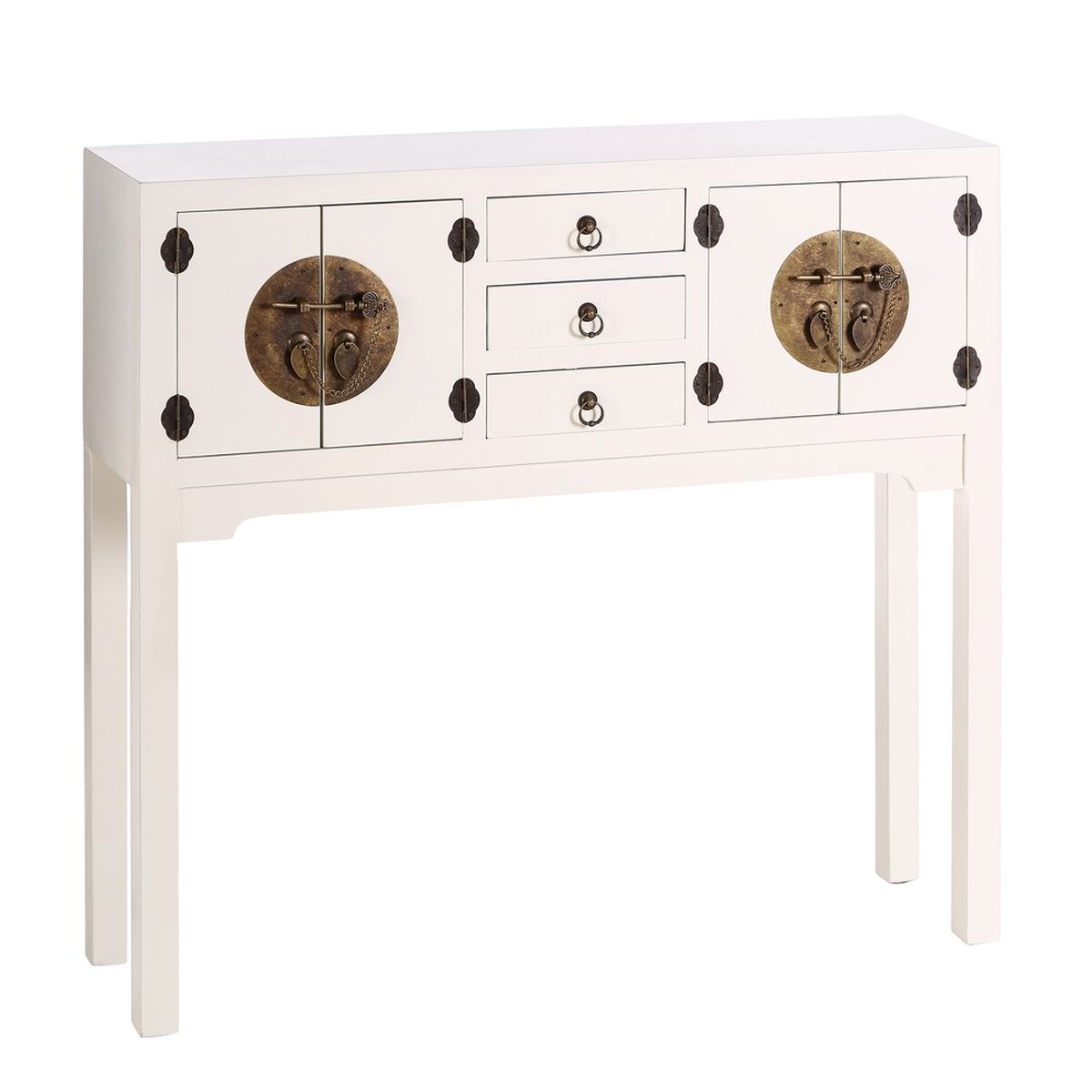 Mottagare ORIENTE Vit Gyllene 95 x 26 x 90 cm